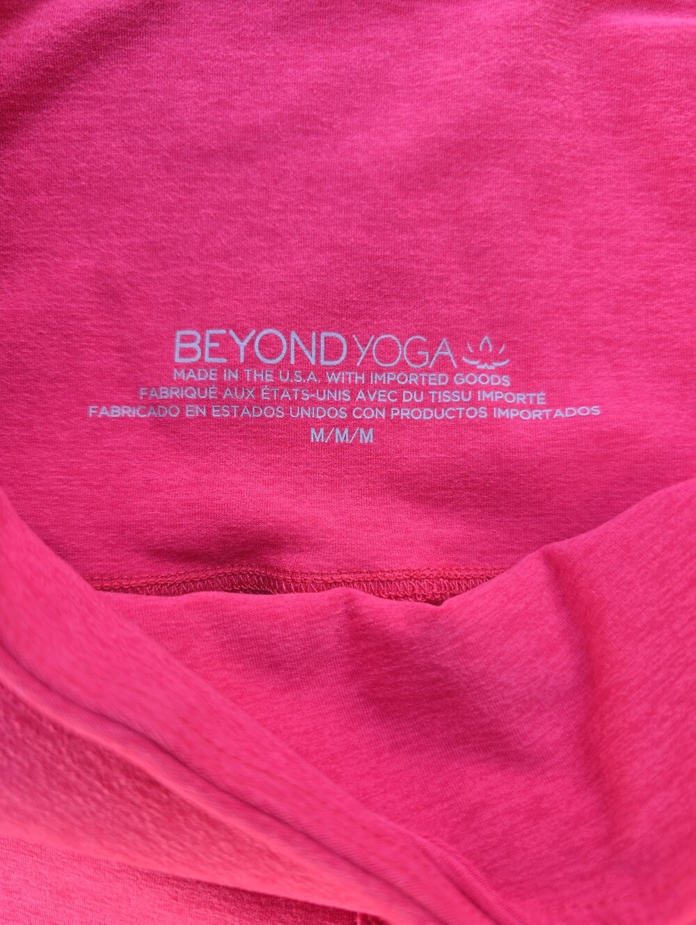 Beyond Yoga Spacedye At Your Leisure High Waisted Midi Legging Vivid Pink Medium - Picture 6 of 8